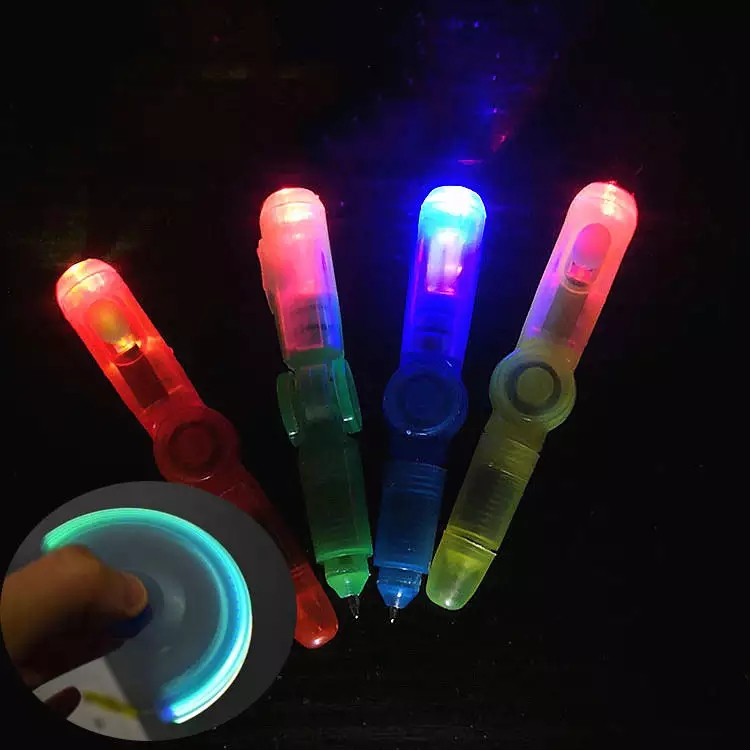 3-In-1 Function Led Light Fidget Ballpoint Pen 6