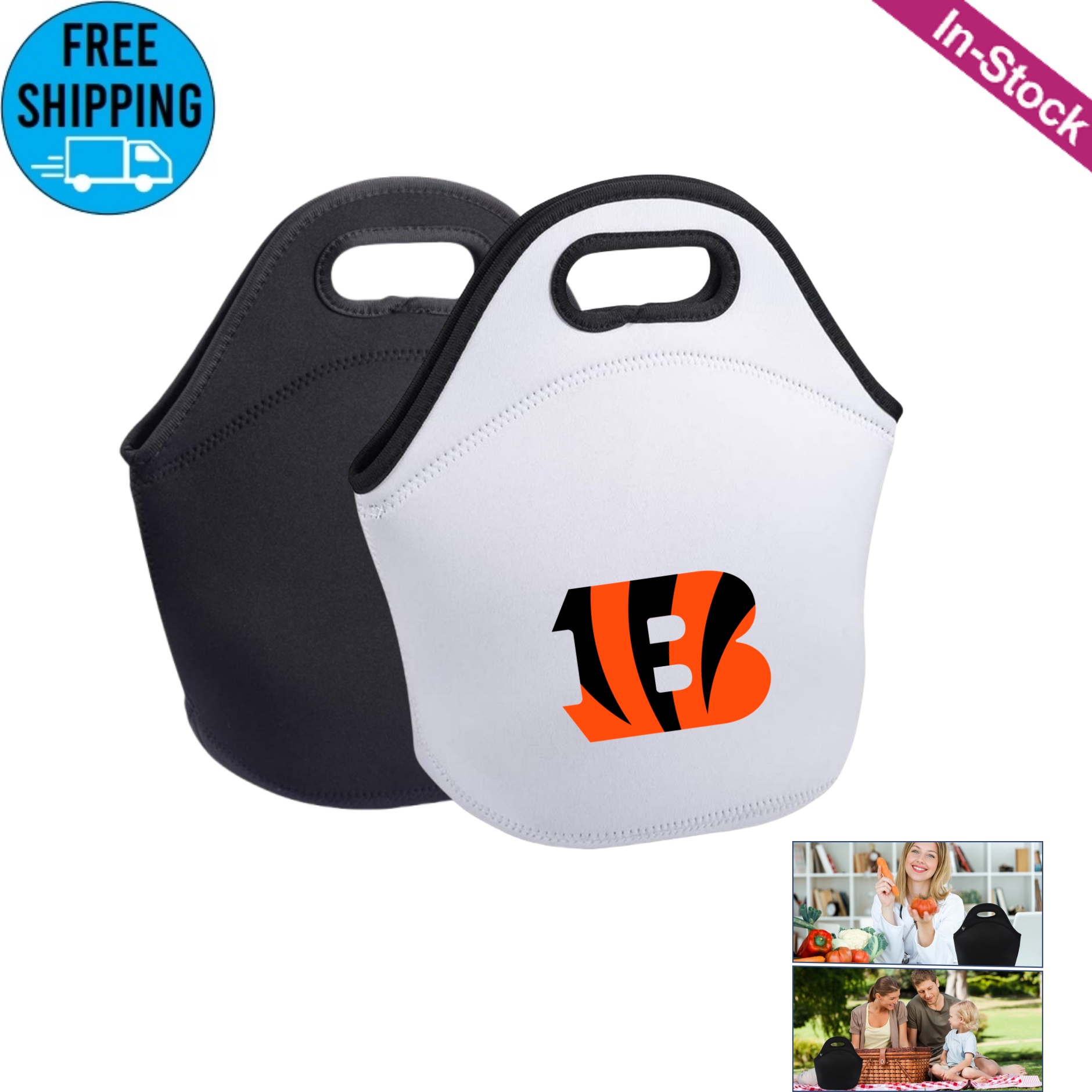 Neoprene Lunch Bags Thermal Insulated Lunch Tote Bag 4