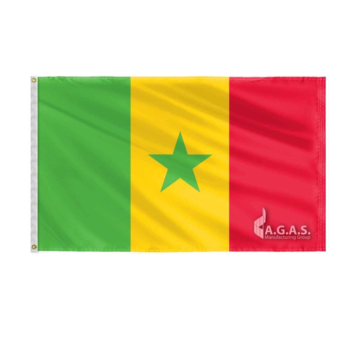 World Flag - Congo (Republic) 2