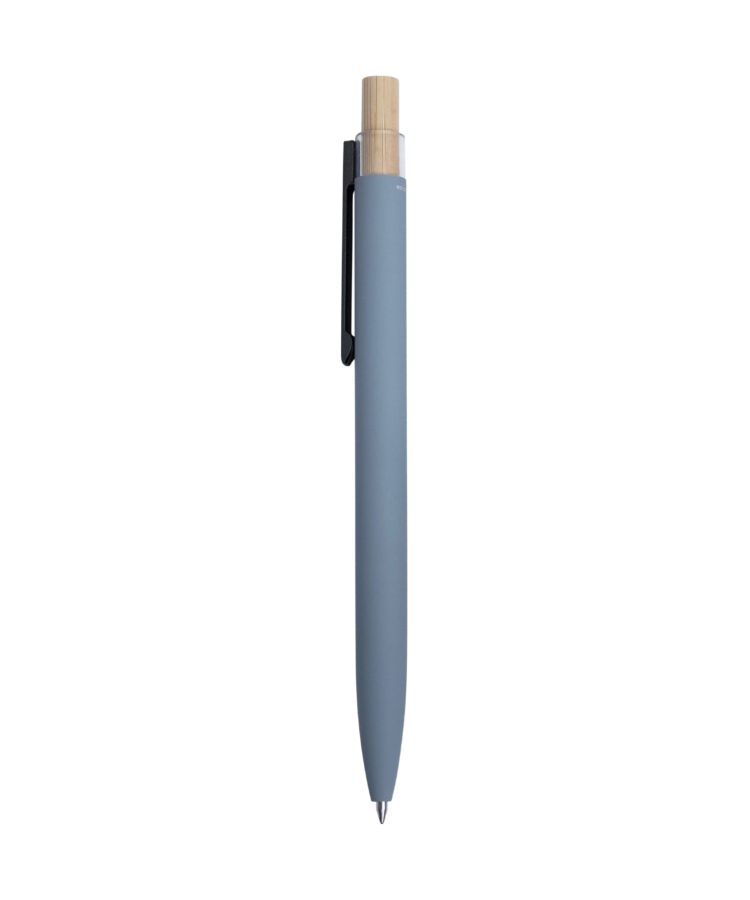 Union Printed - Satin Soft Touch Gel Click Recycled Aluminum Pen 3