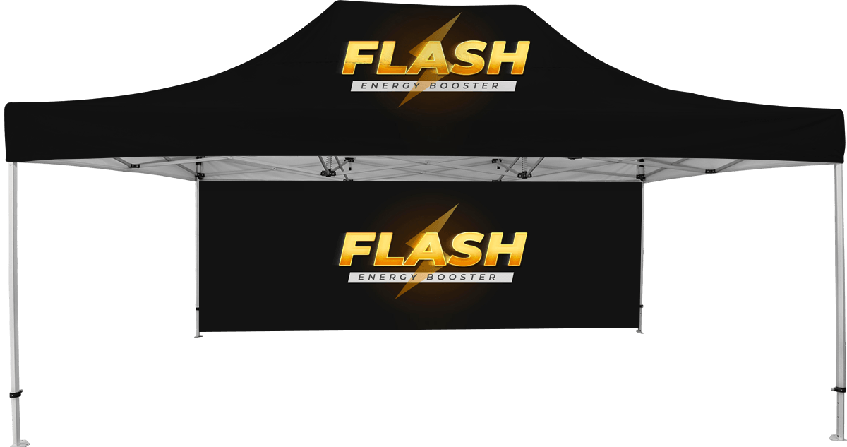 13'x20' Premium Hex Aluminum Frame Tent w/Rear Wall 1