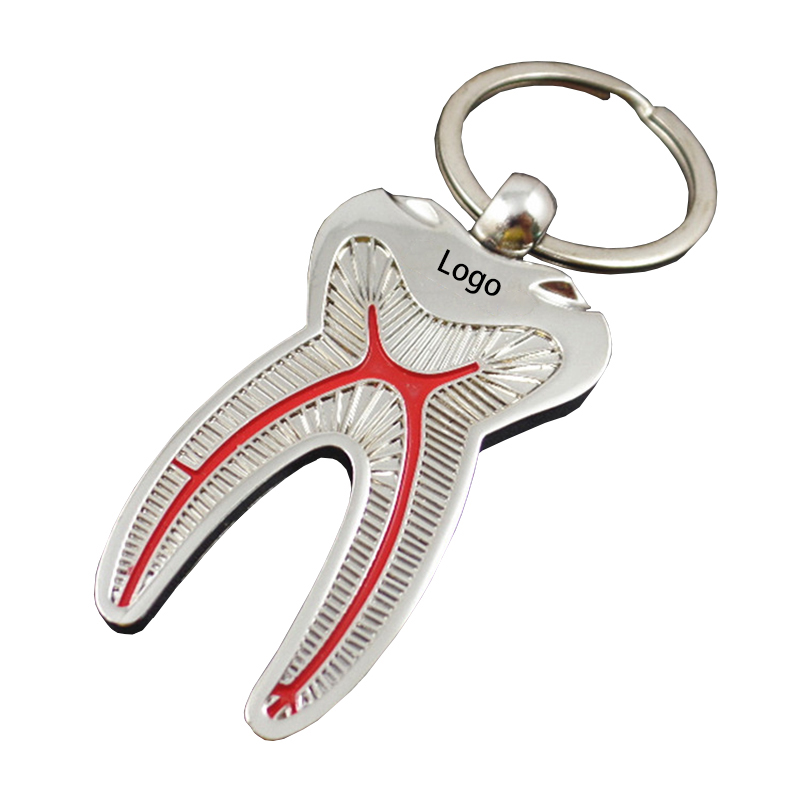 Creative Tooth Shape Metal Key Ring 4