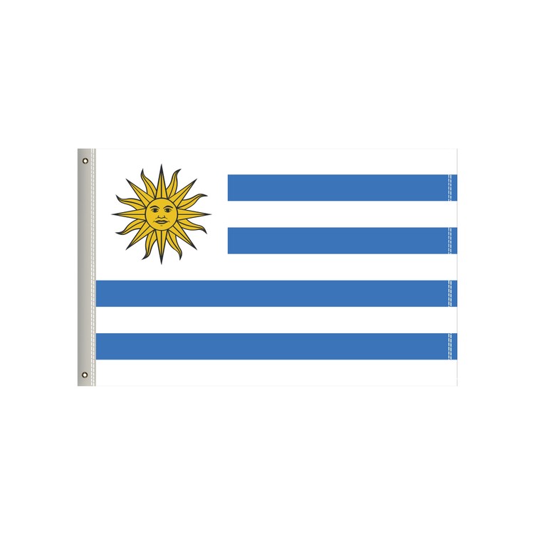 National Flag, Uruguay, Single-Sided - 36"W x 24"H 1