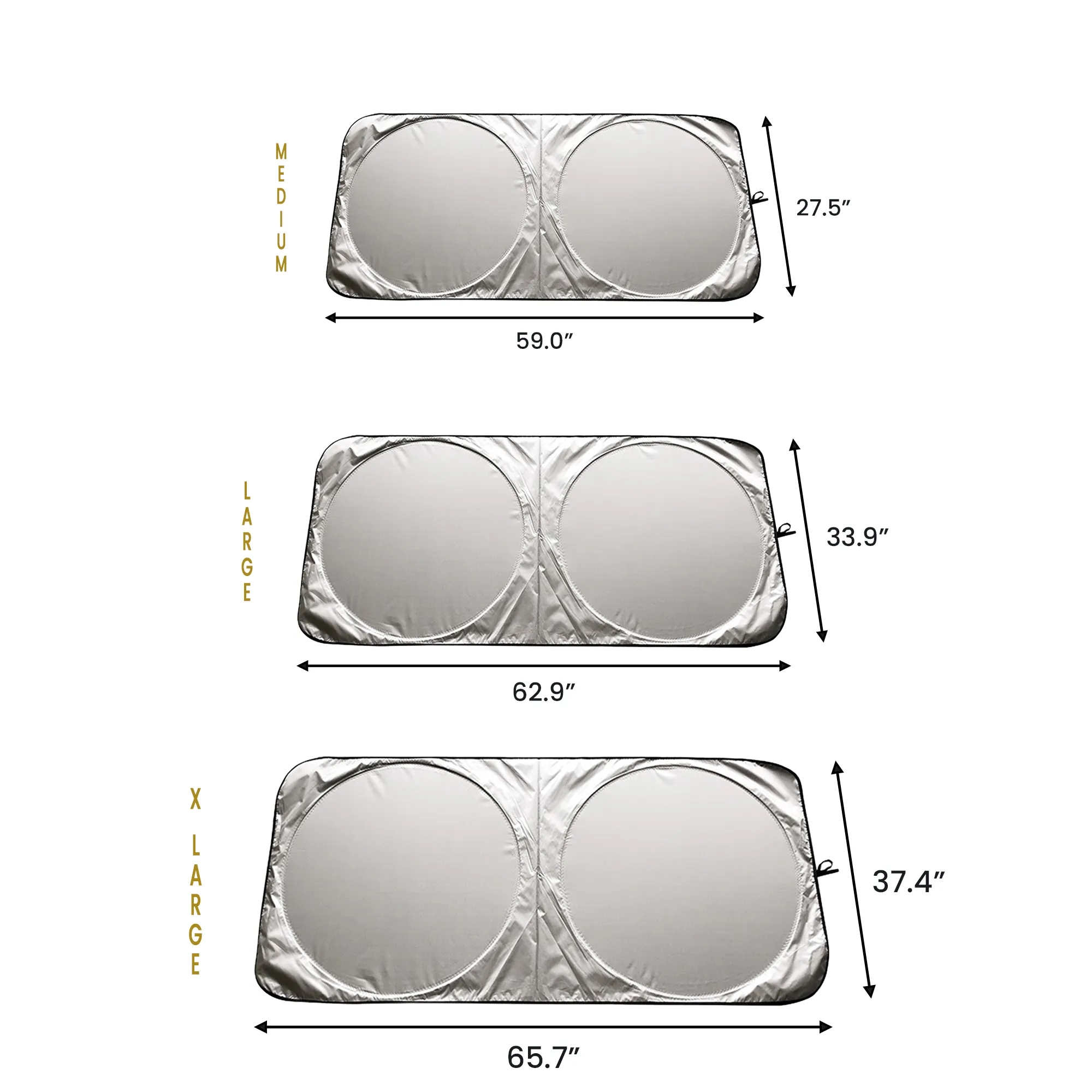 Foldable Front Window Visor with Storage Pocket 7