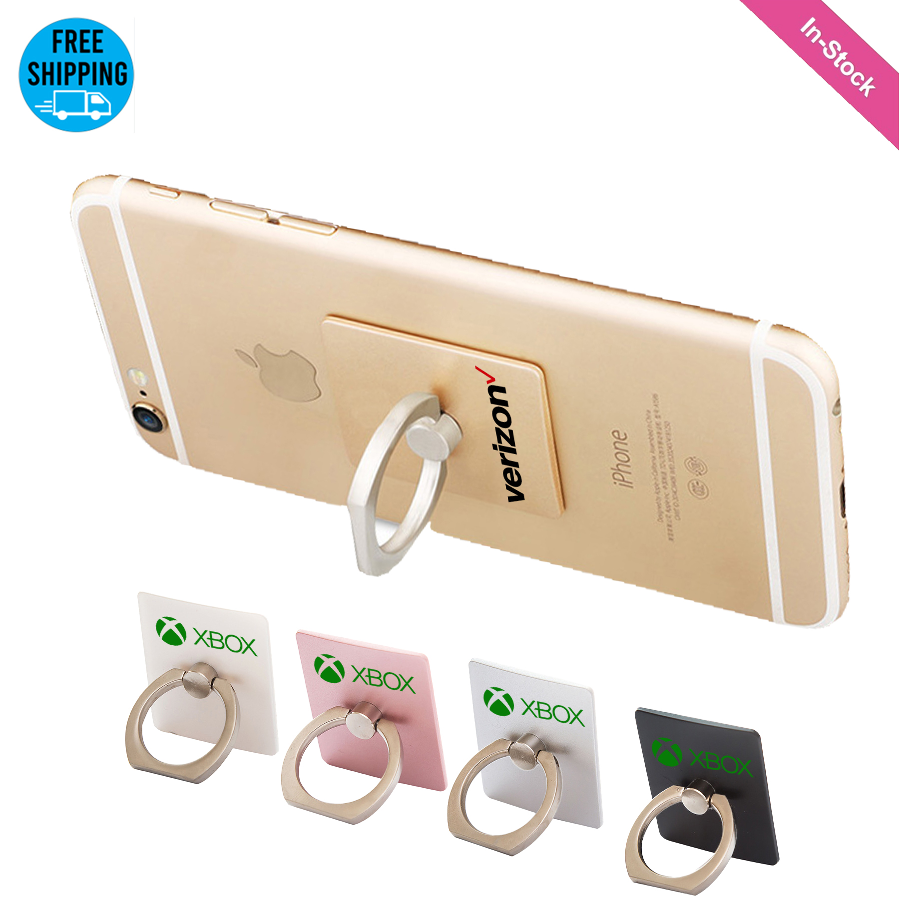 360 Degree Rotate Metal Ring Cell Phone Stand Holder 6