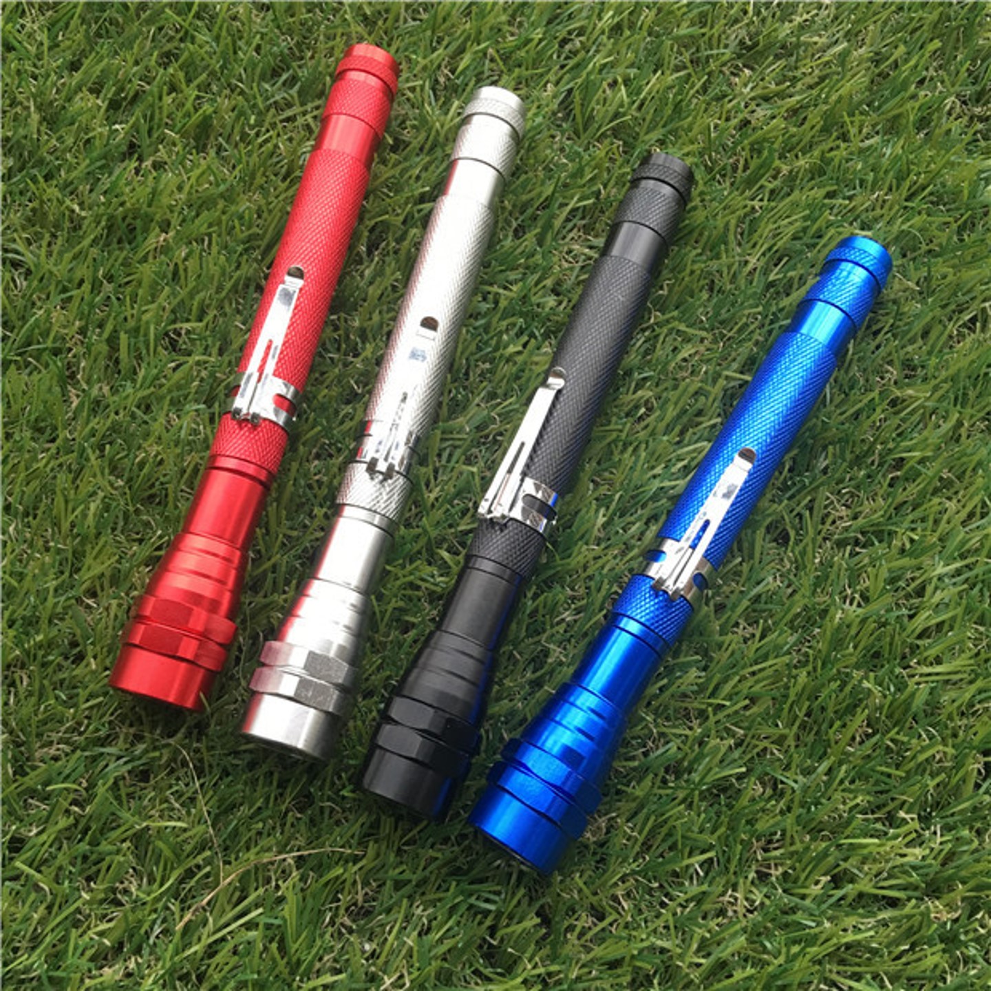 Magnetized 360 Degree Flexible Head Telescopic 3 LED Torch Flashlight 8