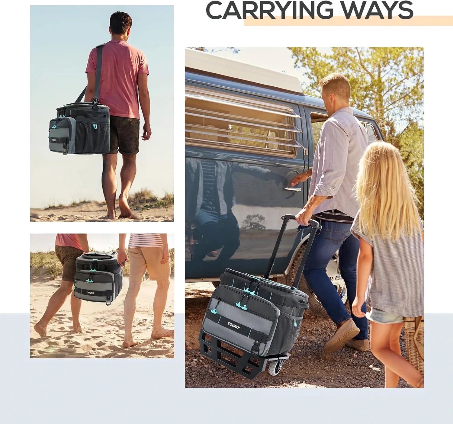 Collapsible Cooler Trolley Bag with Wheels 6