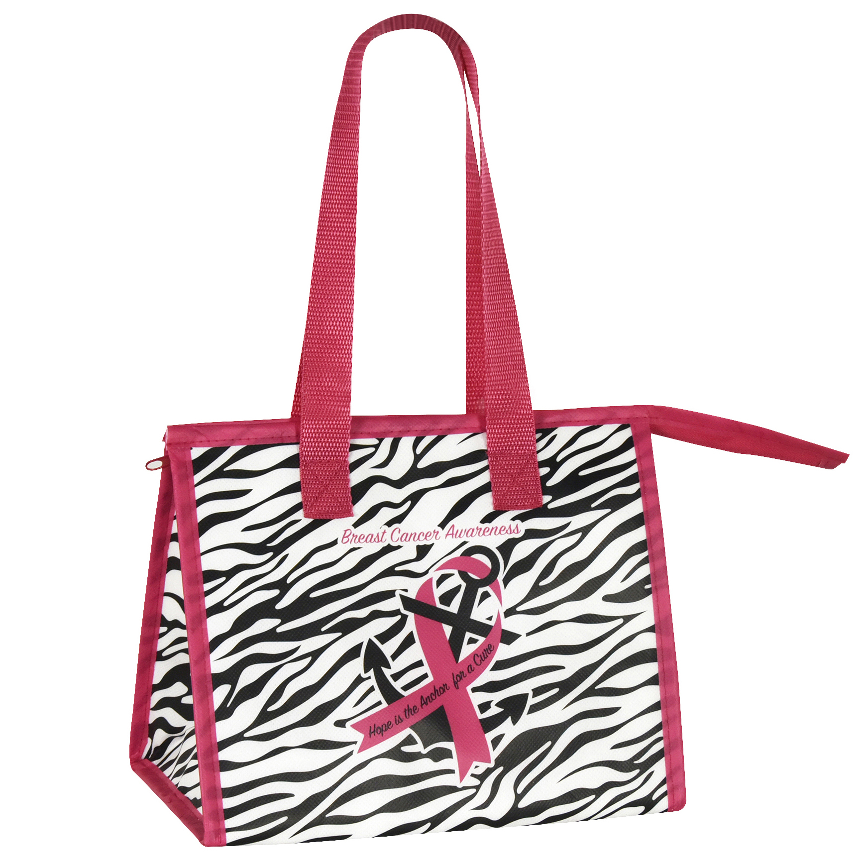 Custom Insulated Awareness Lunch Cooler Bag 9.5"x8"x6.5 2