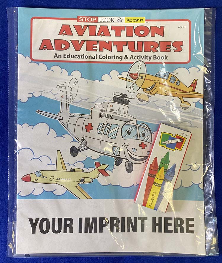 COLORING SET - Aviation Adventures Coloring Book Fun Pack 3