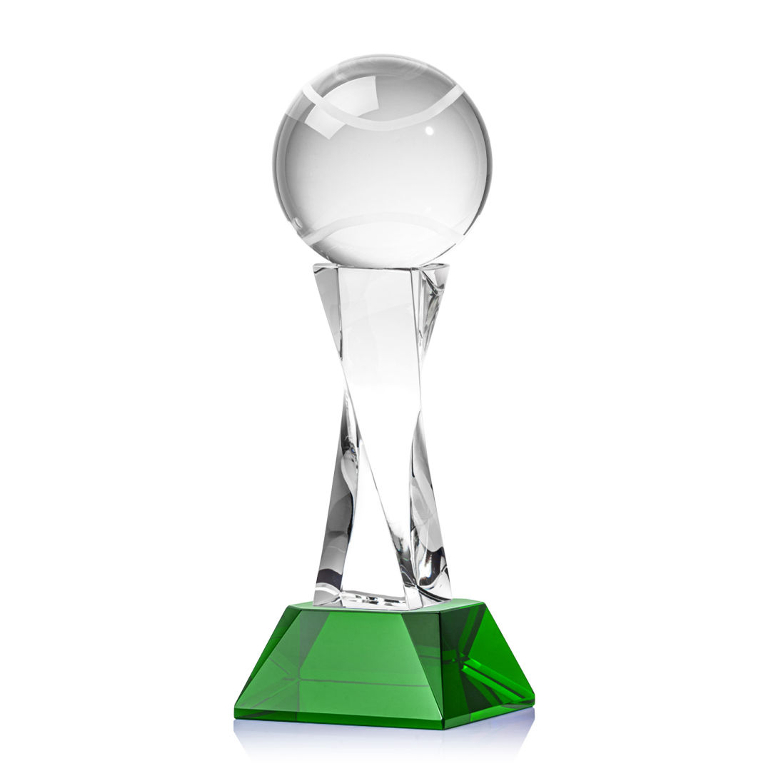 Tennis Ball Award on Langport Base - Green 3