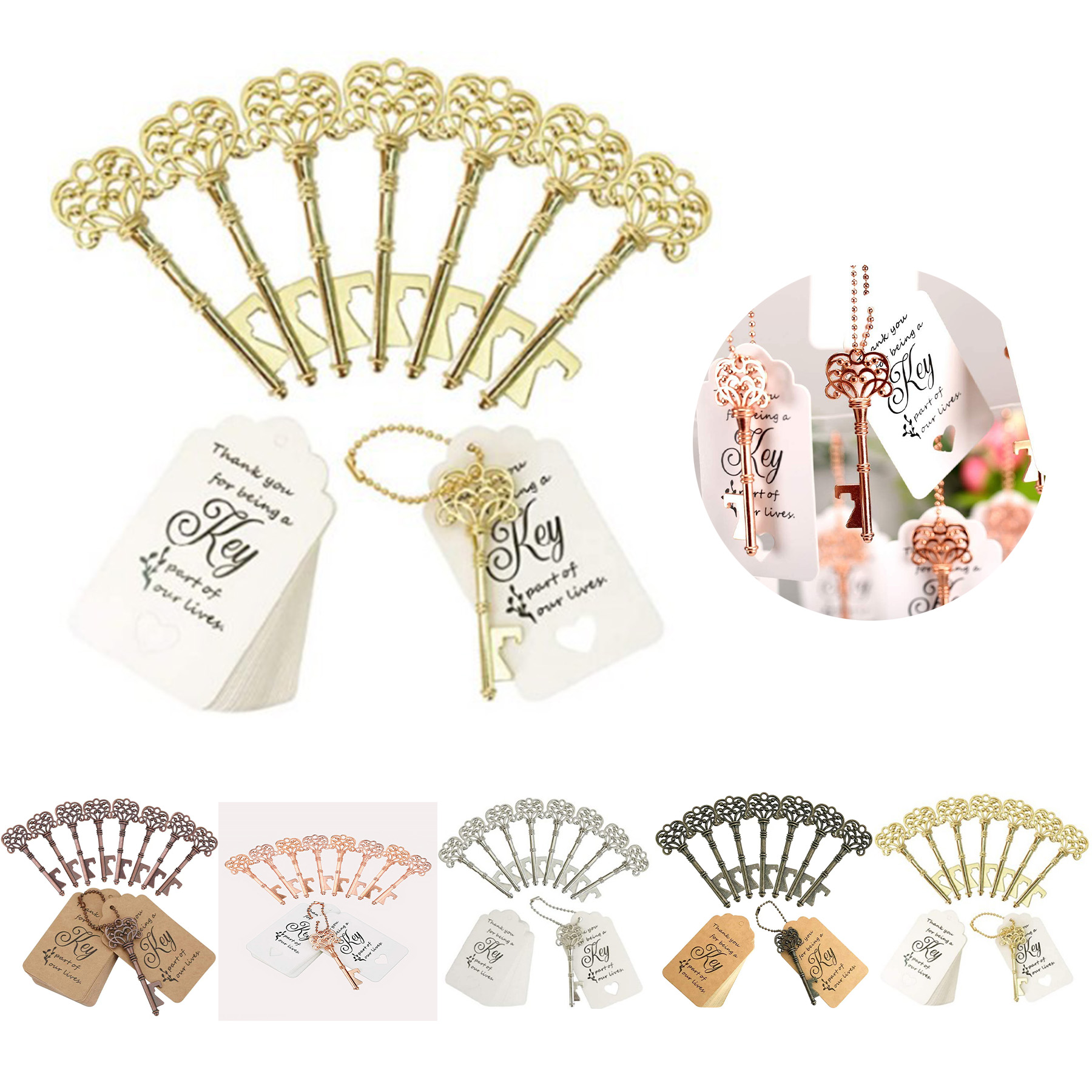 Wedding Favors Key Bottle Opener 1
