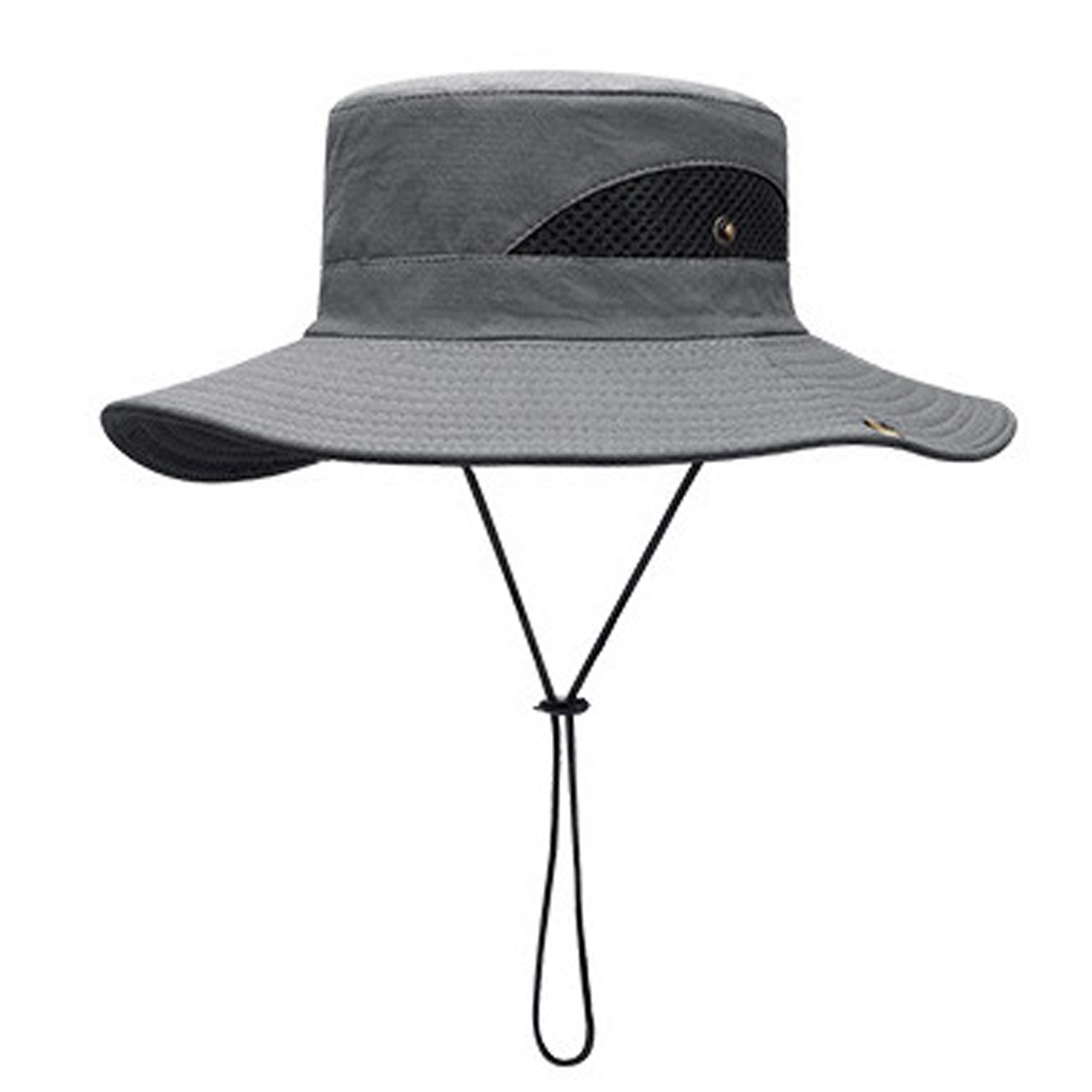 Fisherman Side Mesh Cowboy Hat Adjustable Breathable 3