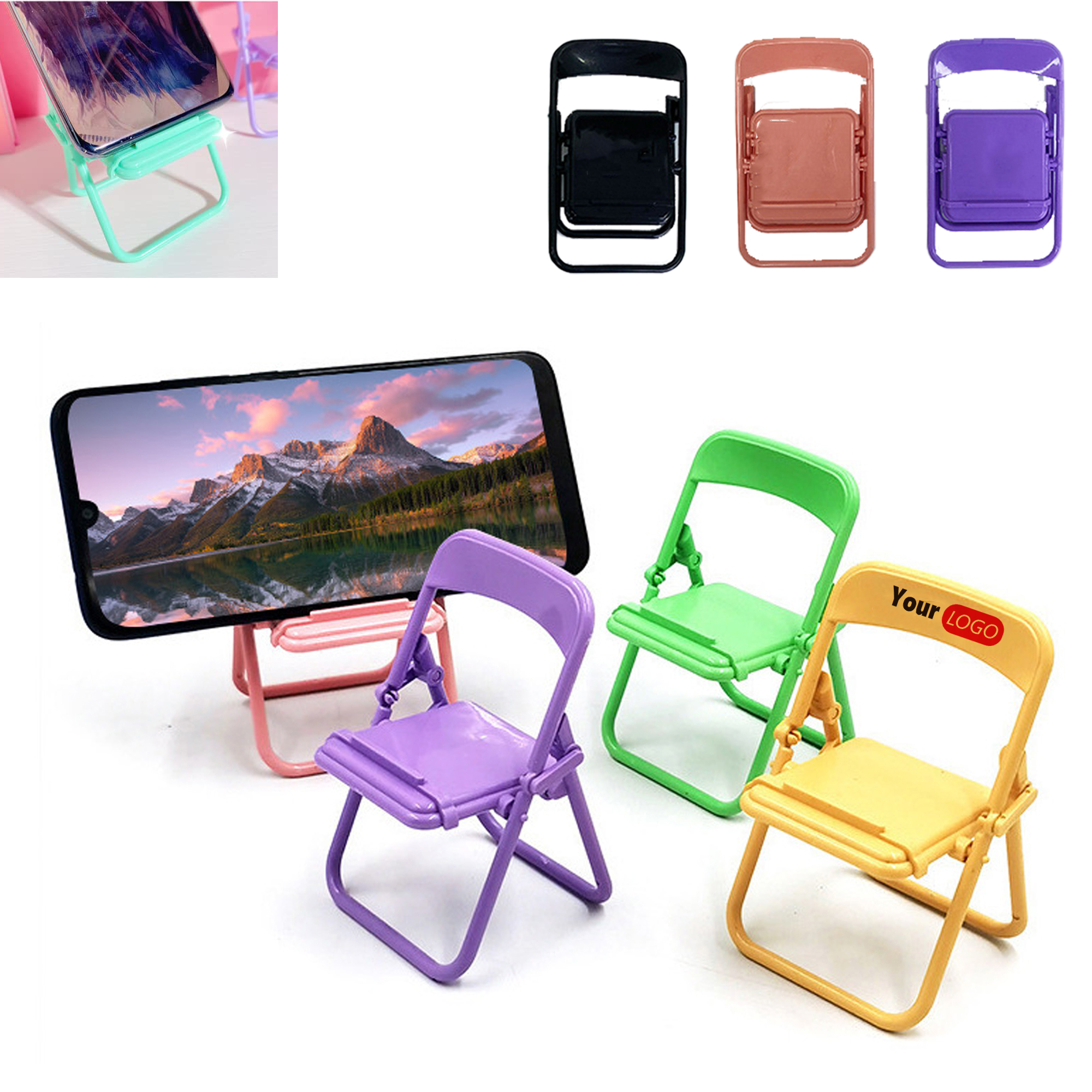 Mini Stool-Style Foldable Phone Stand 2