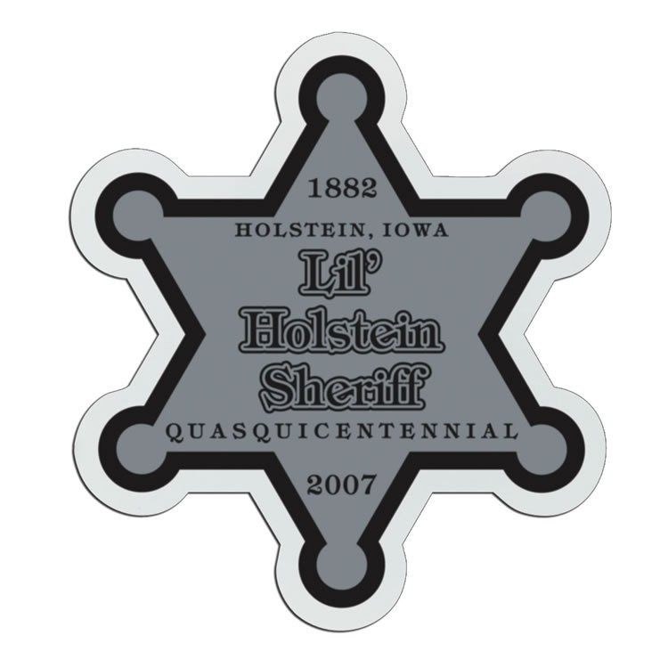 3 1/4" Law Star Plastic Badge 2