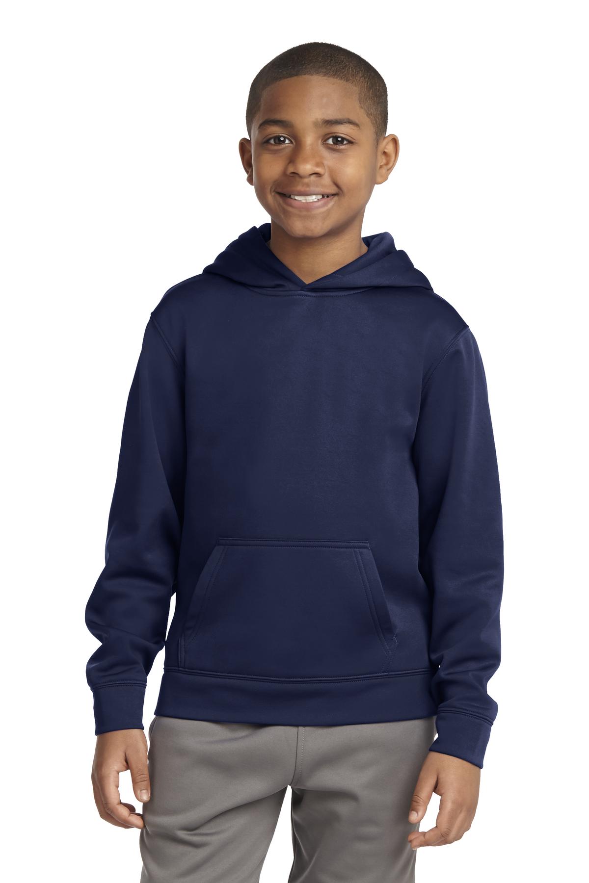 Sport-Tek® Youth Sport-Wick Fleece Hooded Pullover 23