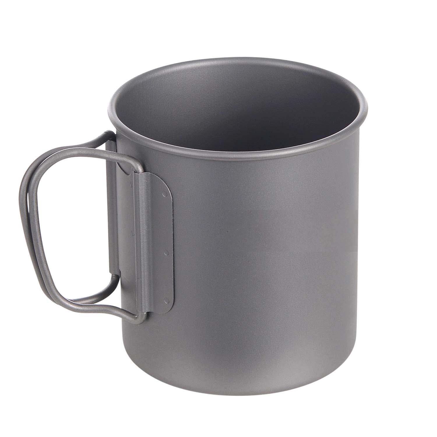 Titanium Cup Camping Mug Foldable Handle 3
