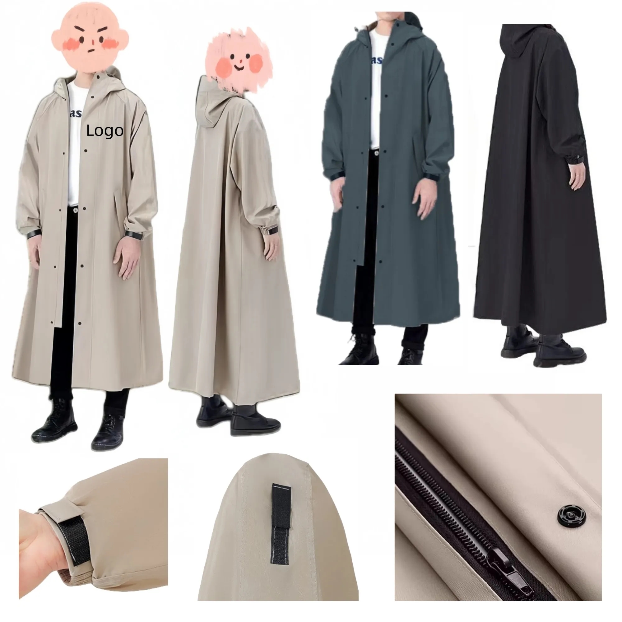 Reinforced One-Piece Raincoat 3