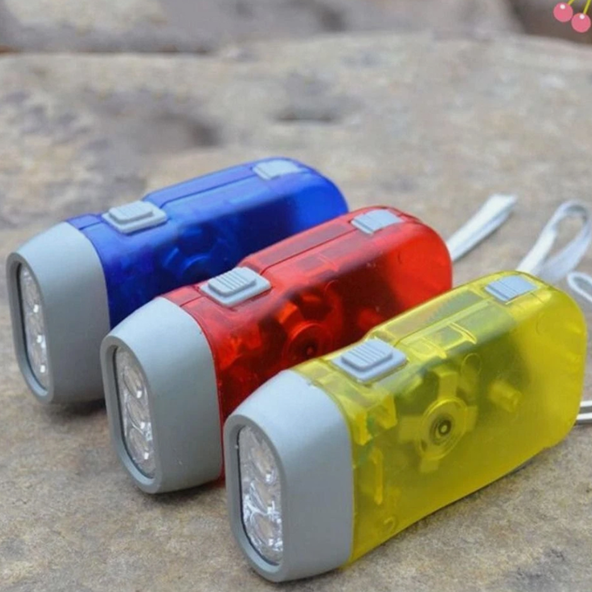 Hand Crank LED Flashlight with Dynamo Power 5