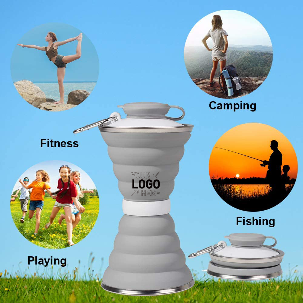 Collapsible portable water bottle 18