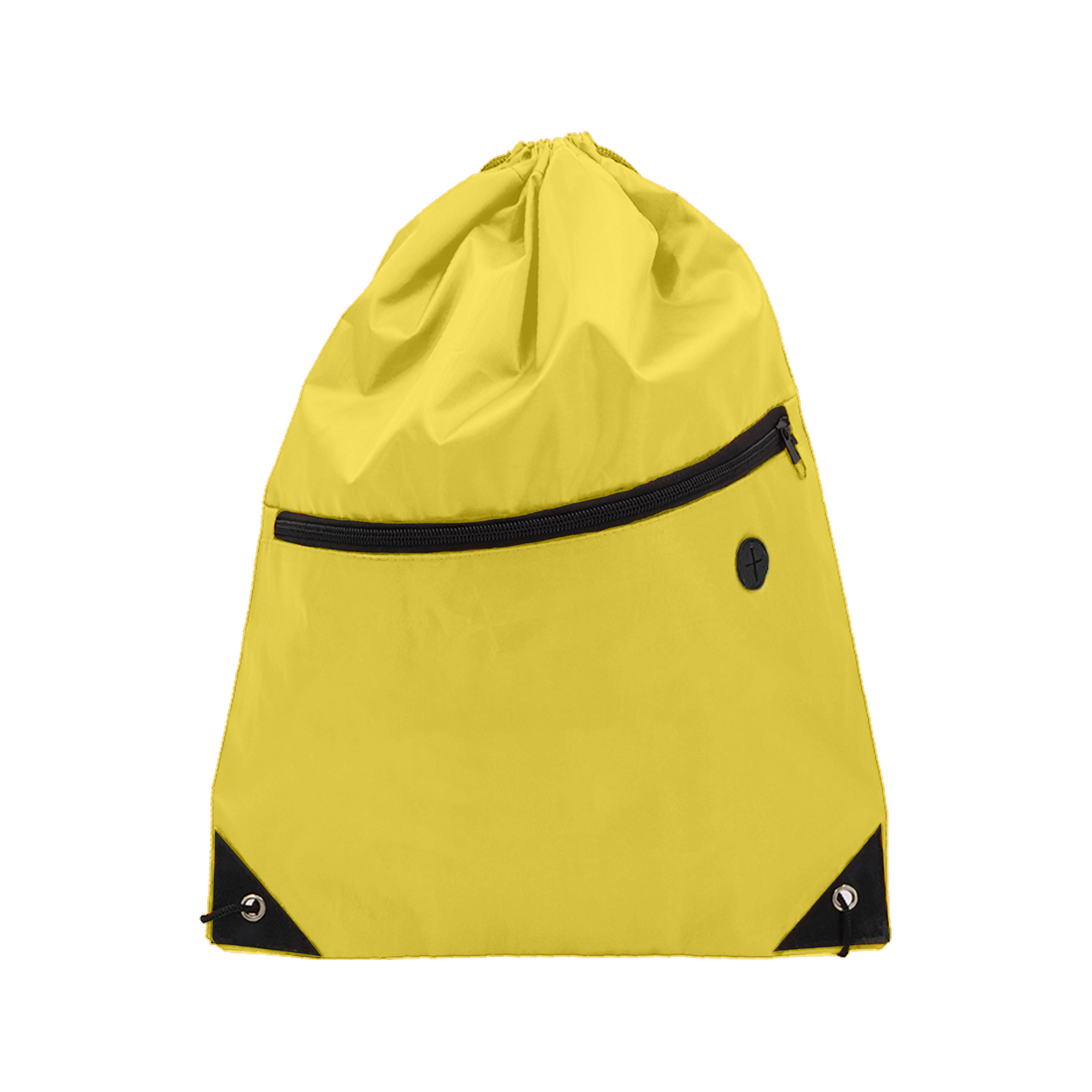 Foldable Drawstring Backpack with Zipper for Gym and Travel 3