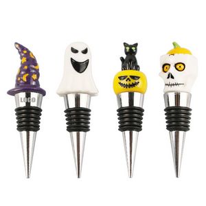 Custom Halloween Wine Cork Bottle Stopper 5