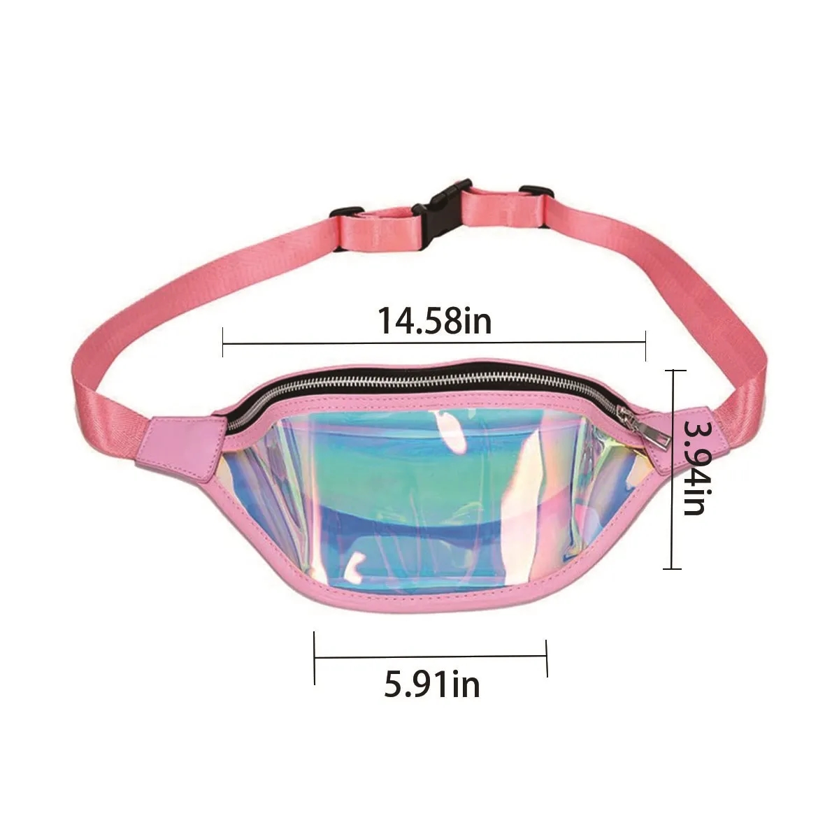 Holographic Laser Clear Pack Fashion Travel Sport Waist Bag 3
