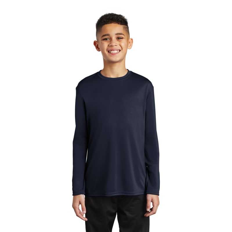 Port & Company Youth Long Sleeve Performance Tee 45