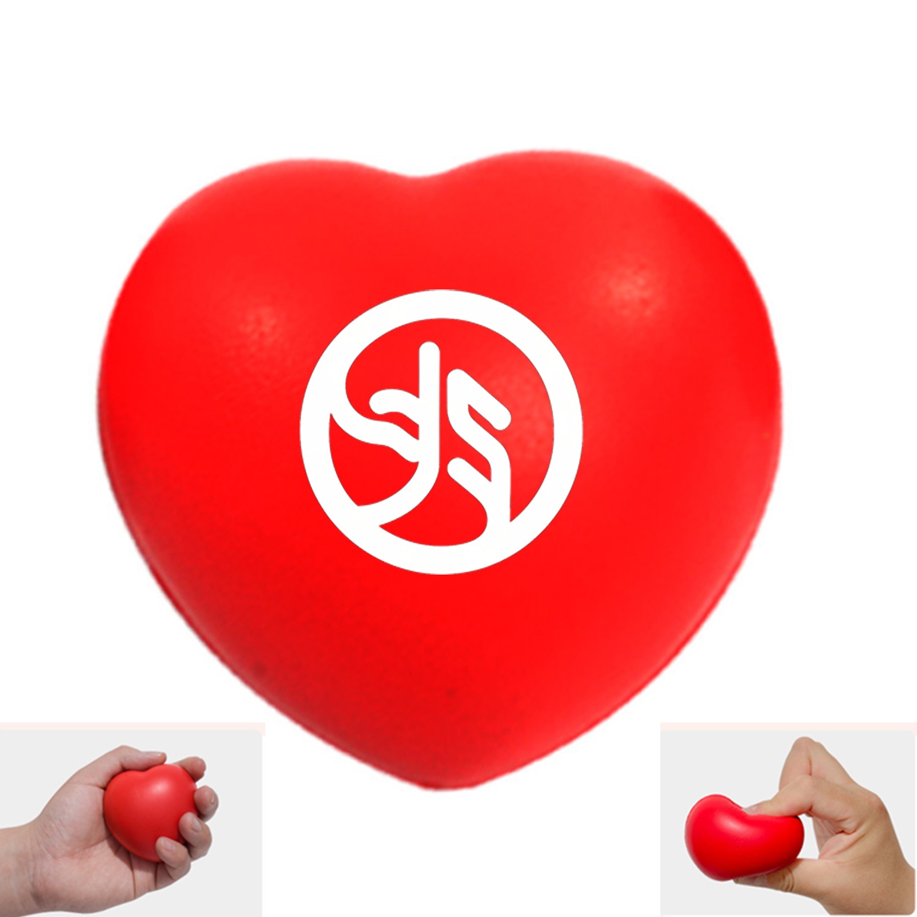 Pu Slow Rebound Stress Relieving Toy Peach Heart Stress Ball