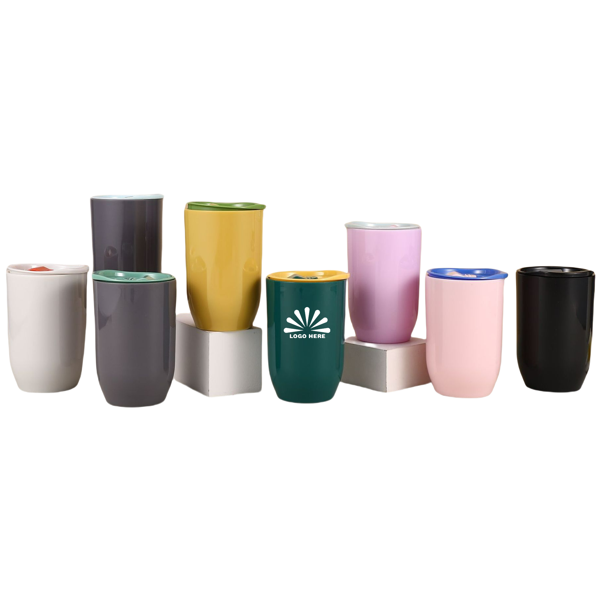 12oz U-shaped Portable Eggshell Cup 7