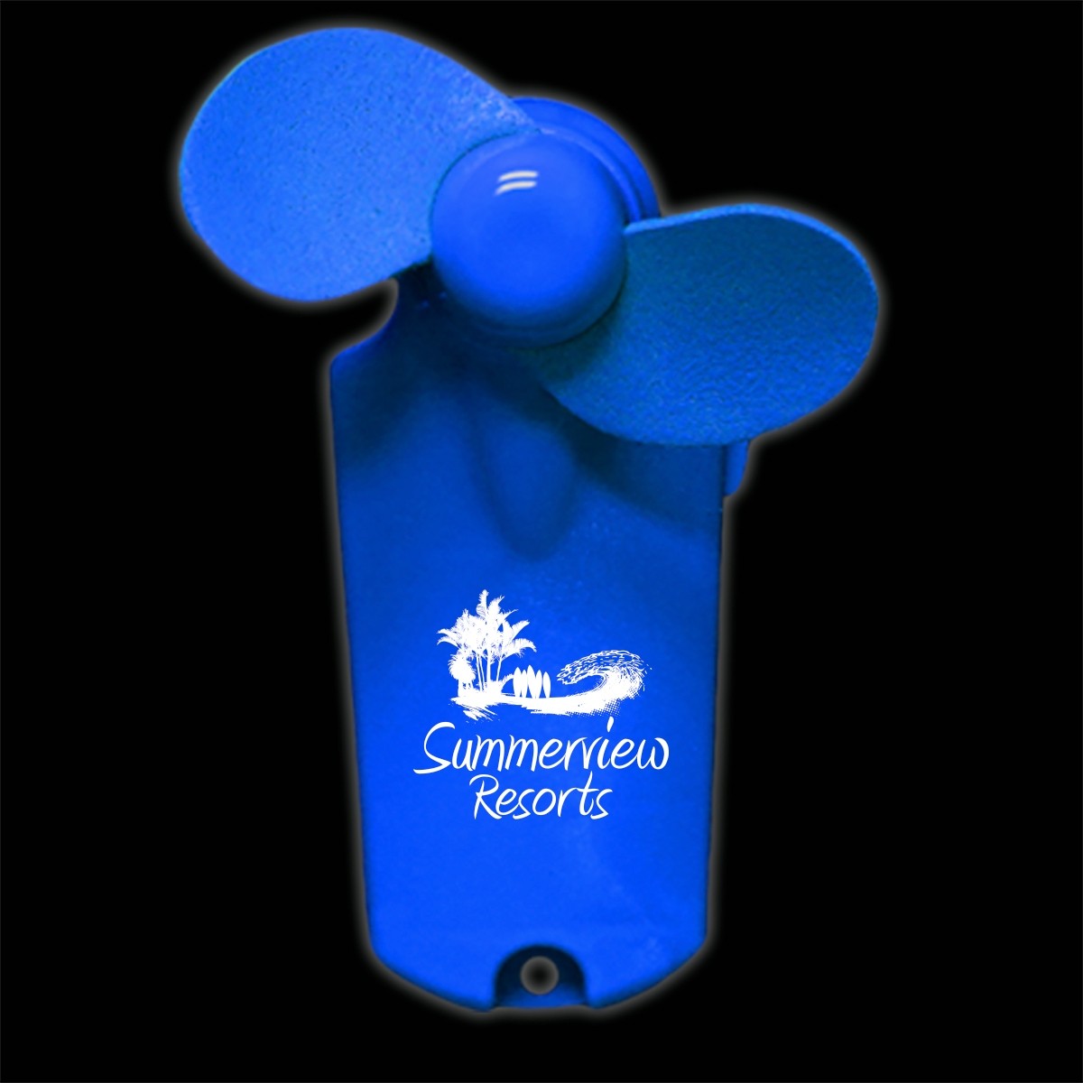Blue 3 3/4" Handheld Mini Fans
