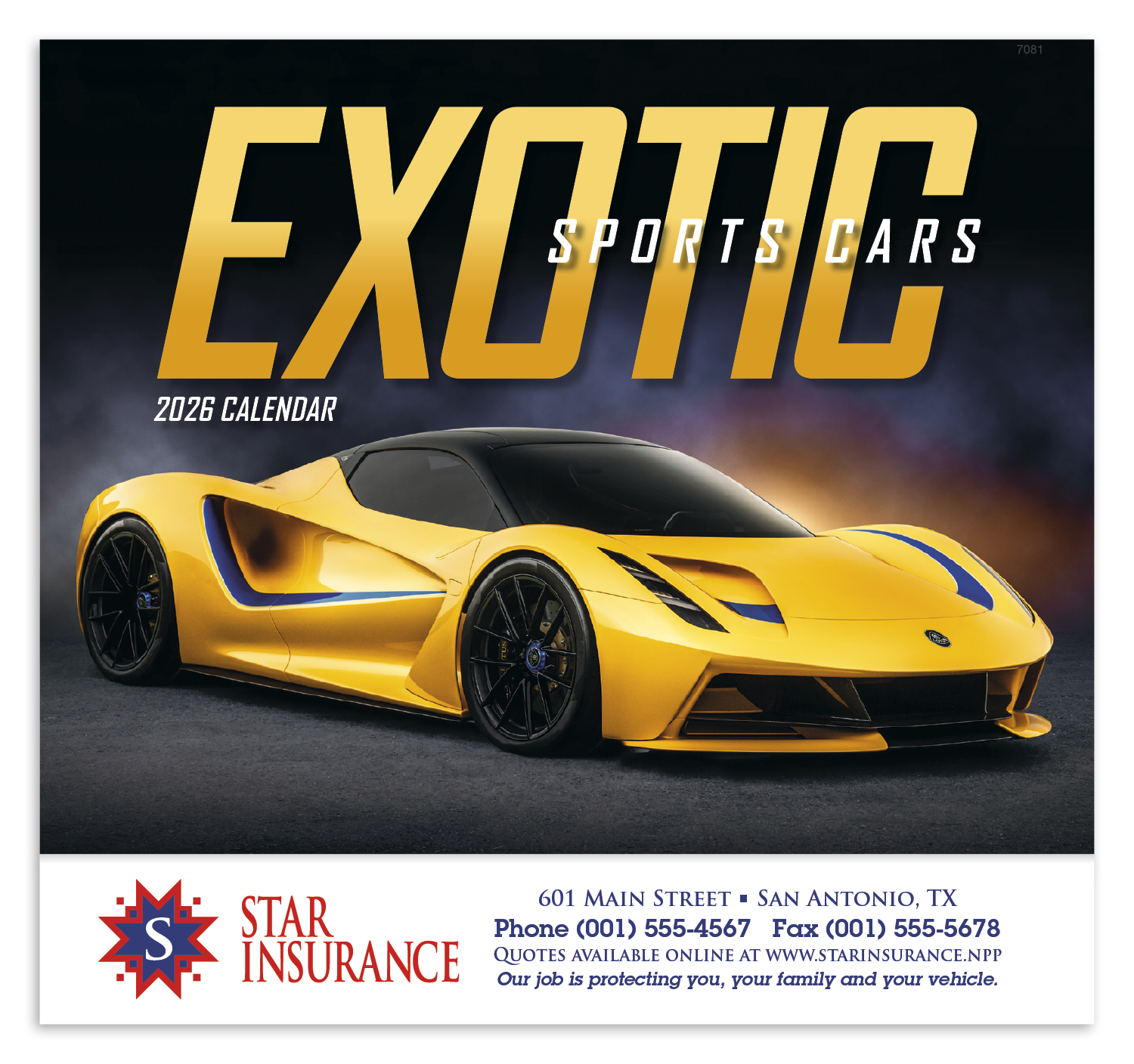 Good Value™ Exotic Sports Cars - Stapled Calendar 54