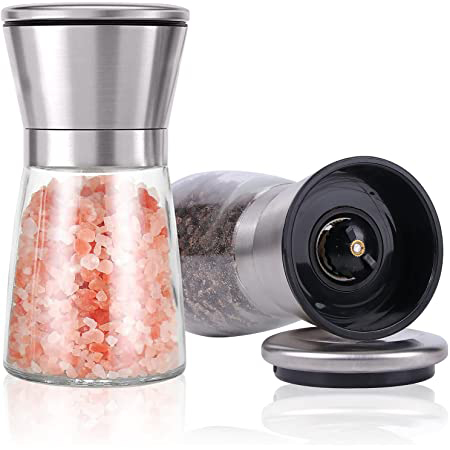 6OZ Manual Household Stainless Steel Grinder Dust-proof Lid Kitchen Dining Bottle 7