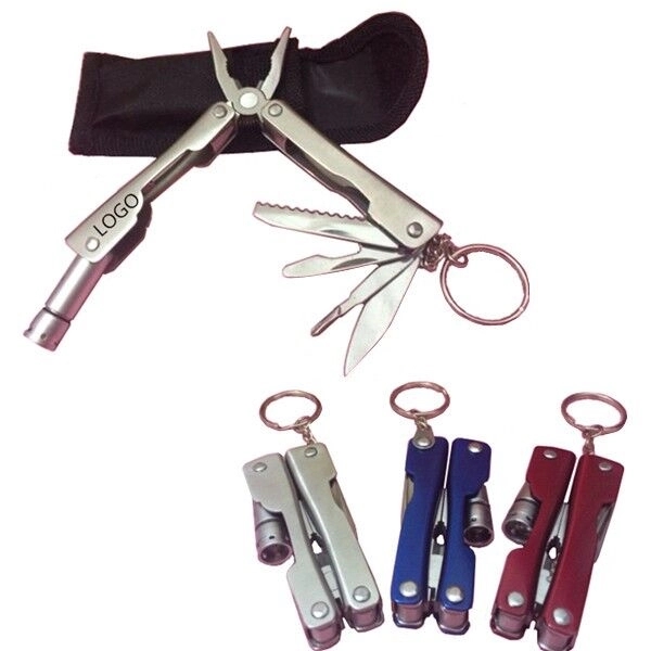 Multi-Tool Pliers w/ Light and Key Chain 1