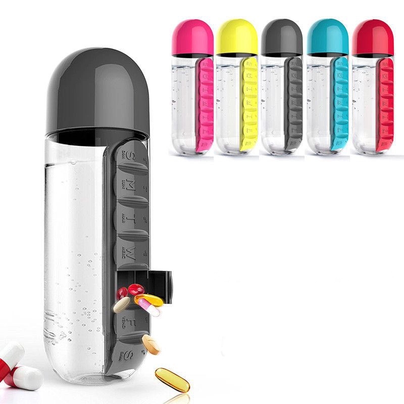 Pill Box Water Bottle 2