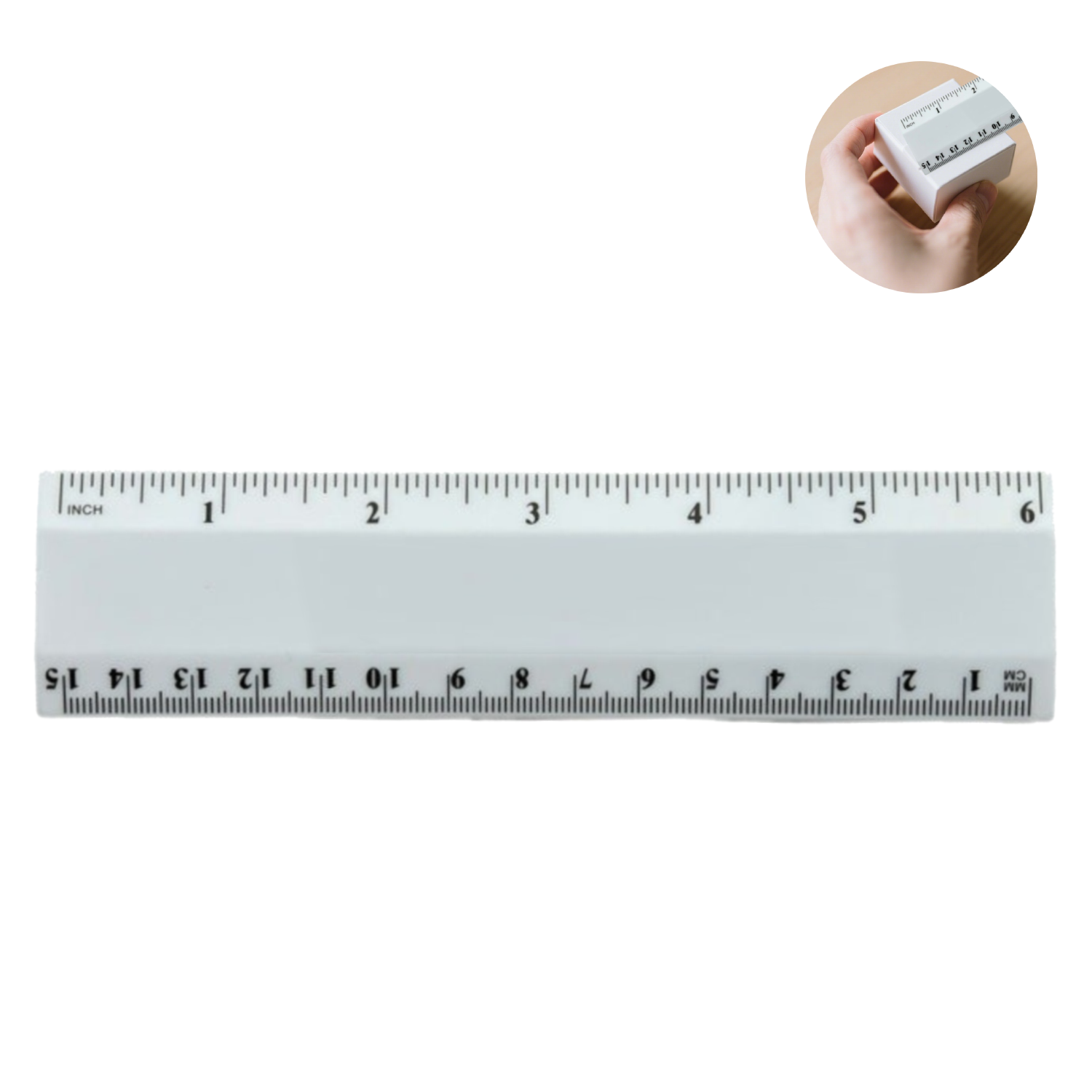 Plastic Dual Scale Ruler 6