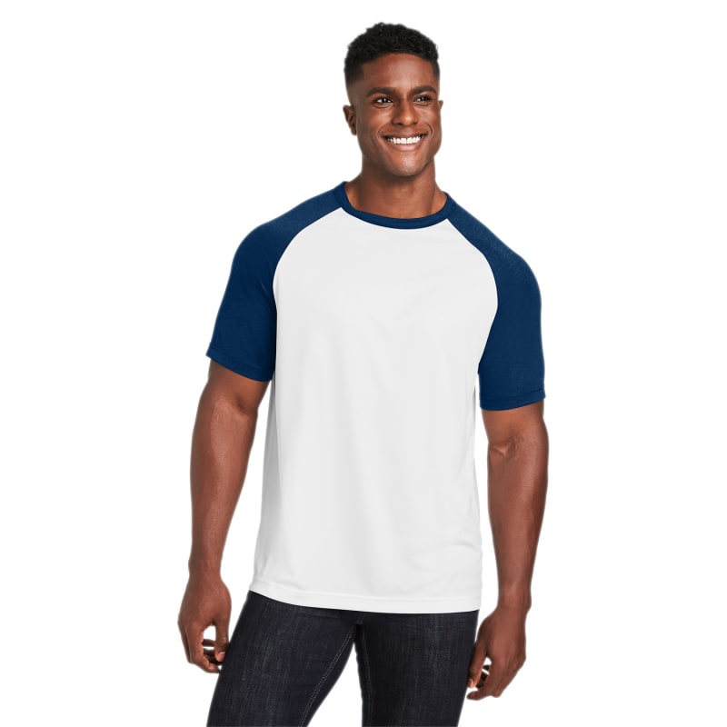 Team 365 Unisex Zone Colorblock Raglan T-Shirt 12