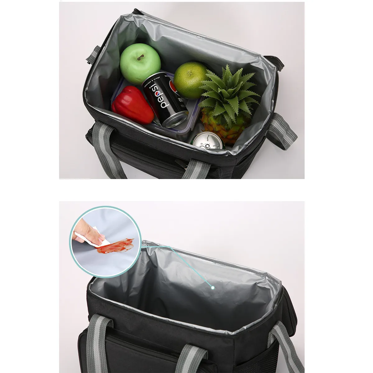 24 Can 15L Large Insulated Lunch Box Cooler Beer Bag 7