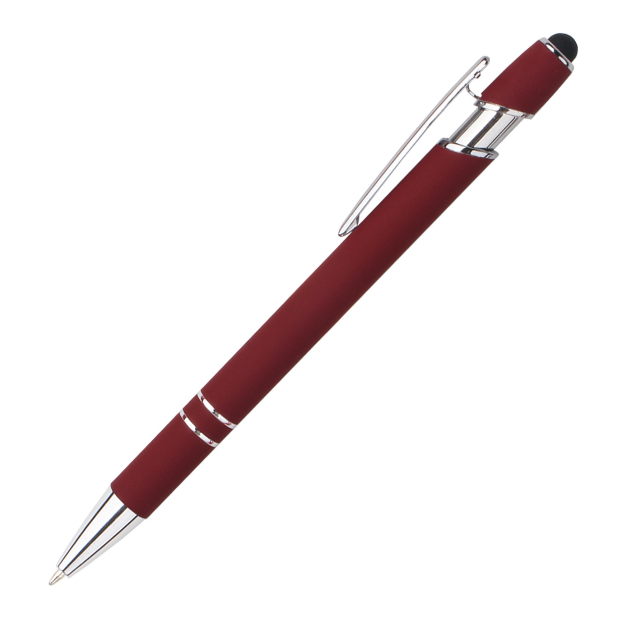 Stylus Tip Metal Ballpoint Pen 2-in-1 Retractable Design 17