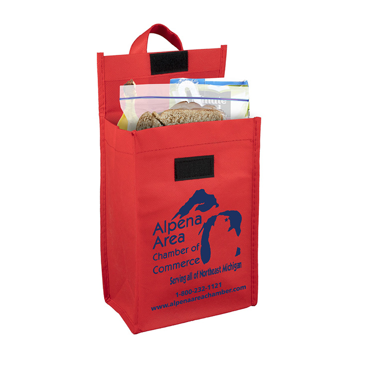6-1/2"W x 9"H x 3 ½"Gusset - "BAG-IT" Value Priced Lightweight Lunch Tote Bag 15
