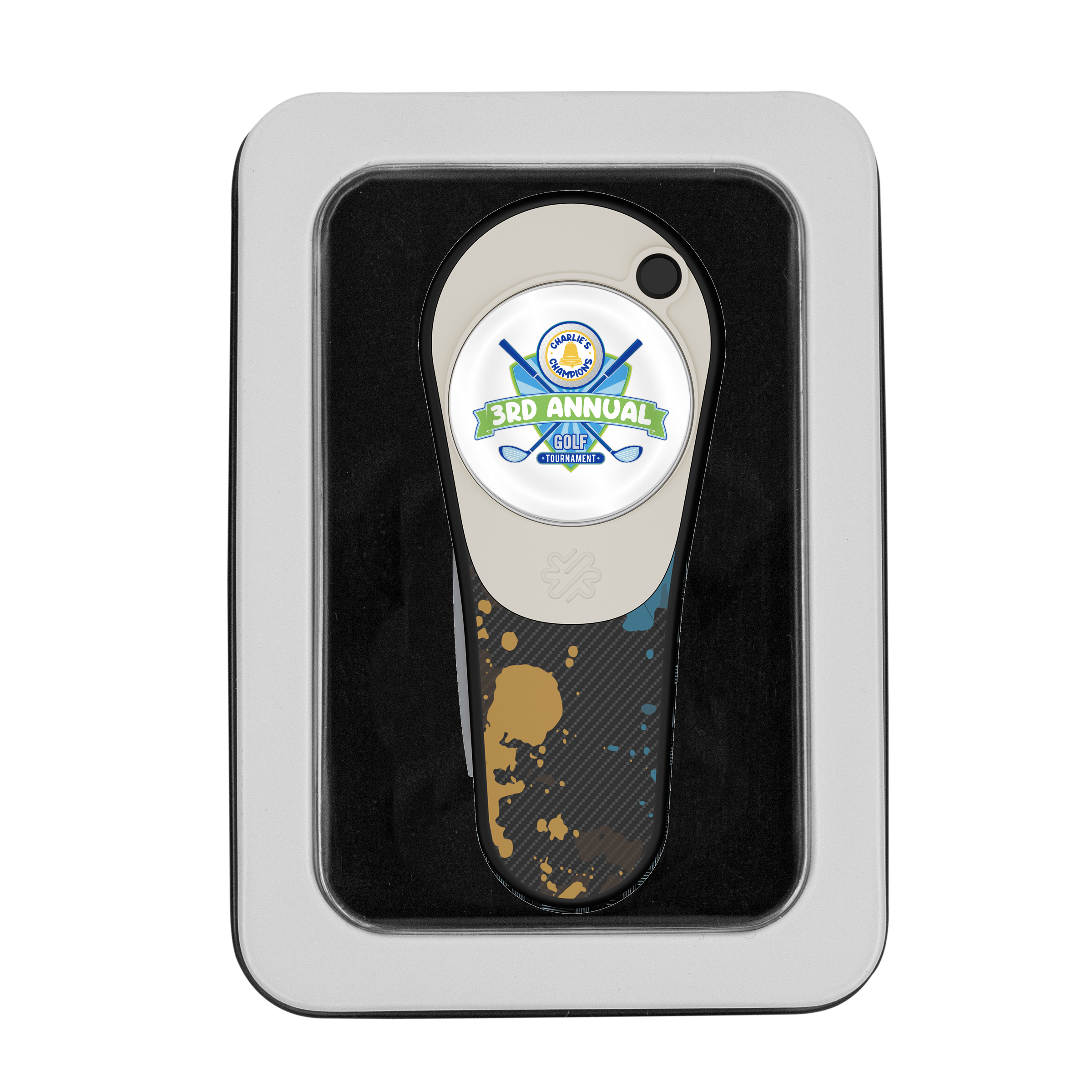 Pitchfix Ultima Golf Divot Tool in Window Tin 5