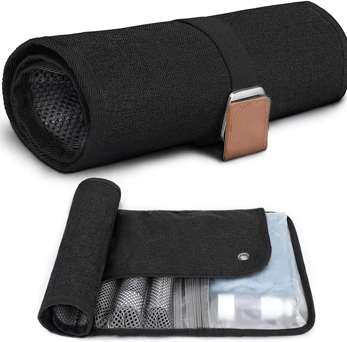 Custom Compact Toiletry Bag for Men with All-Over Printing 2