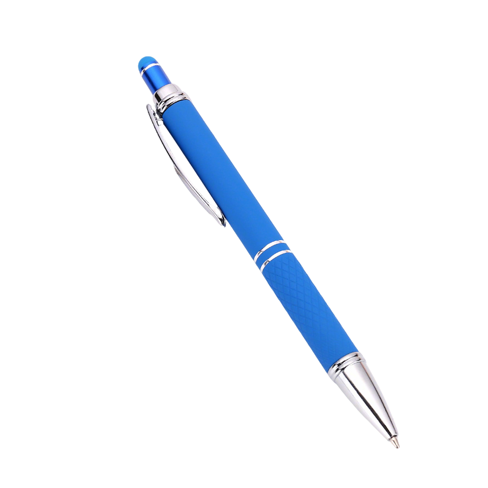 Metallic Stylus Ballpoint Pen With Soft Touch 5.5" Length 7