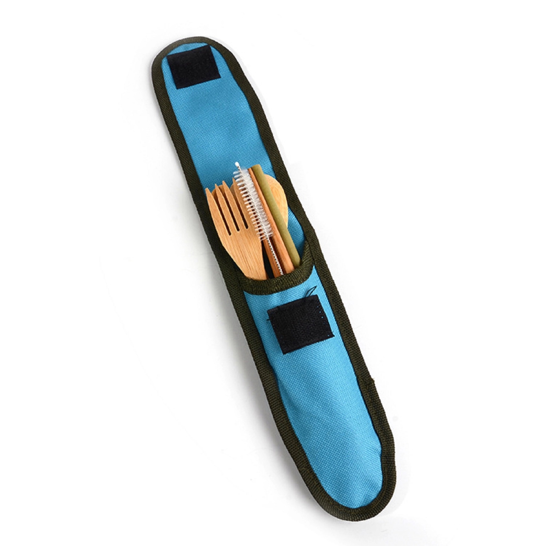 Bamboo Travel Utensil Set With Carrying Case 6