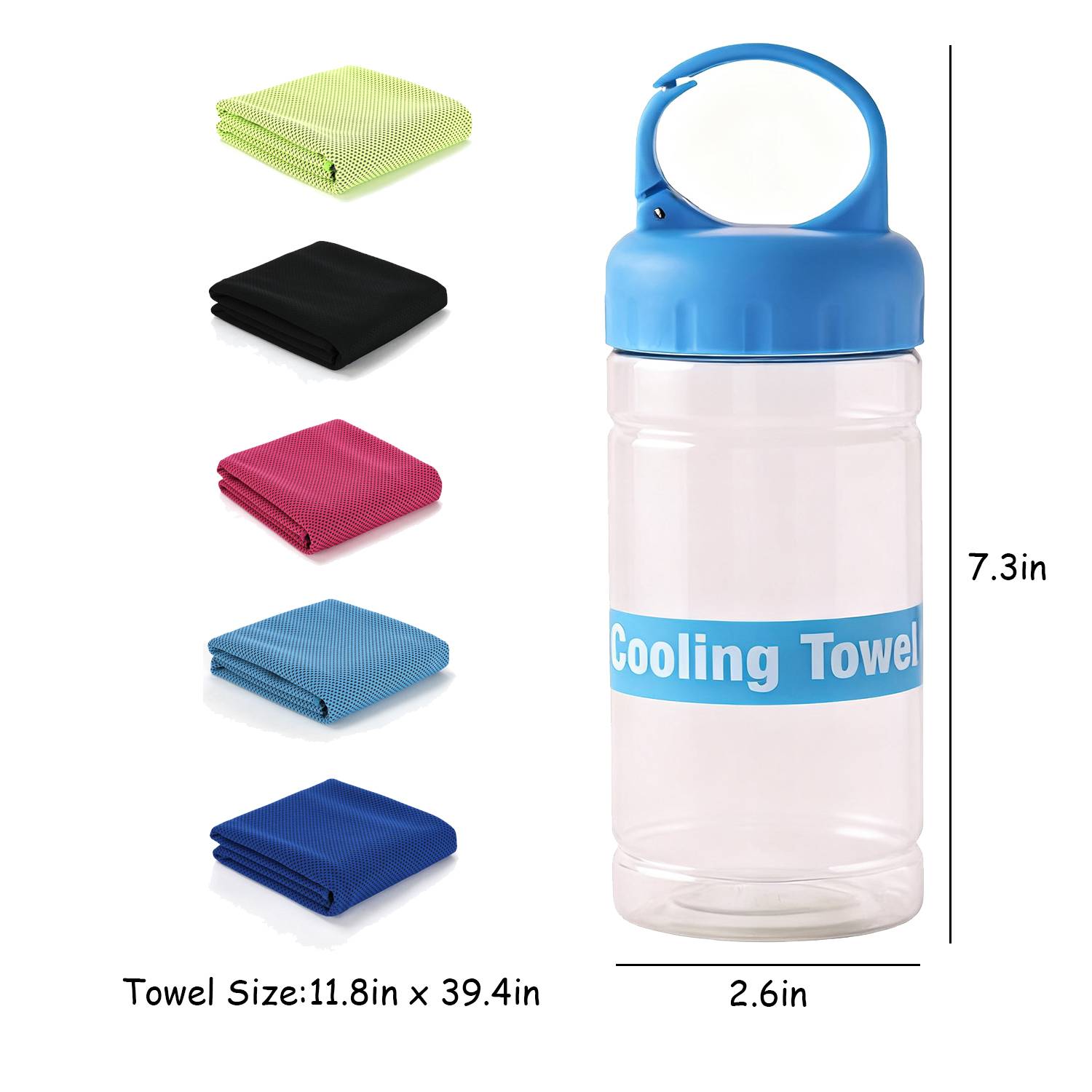 Absorbent Quick Drying Cooling Towel W/ Bottle 5