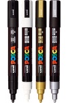 POSCA 4 Piece Metallic Marker Set with Bag 20