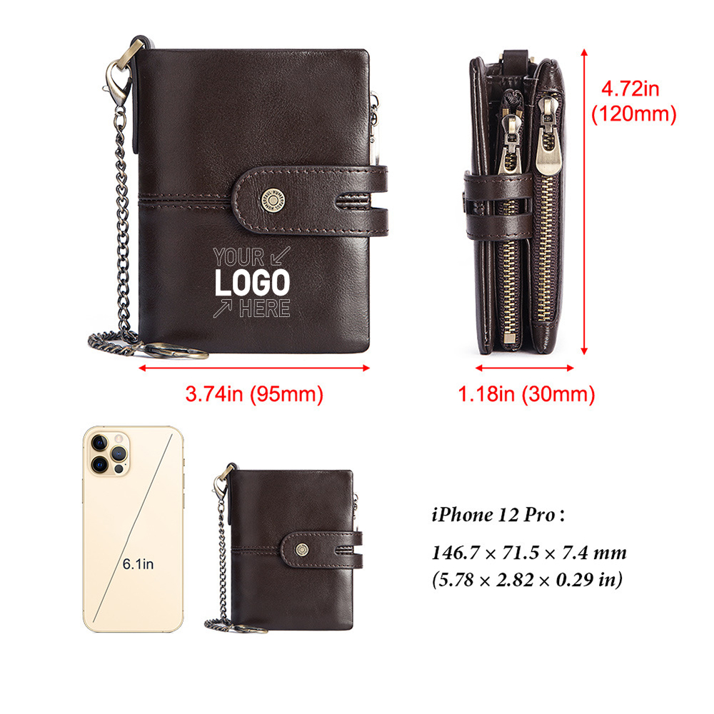 Anti Theft Genuine Leather Mens Wallet 2
