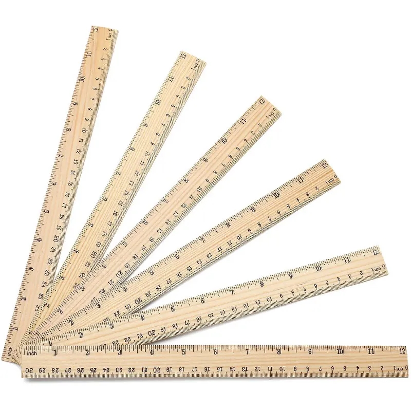 12"/ 30cm Wooden Ruler 3