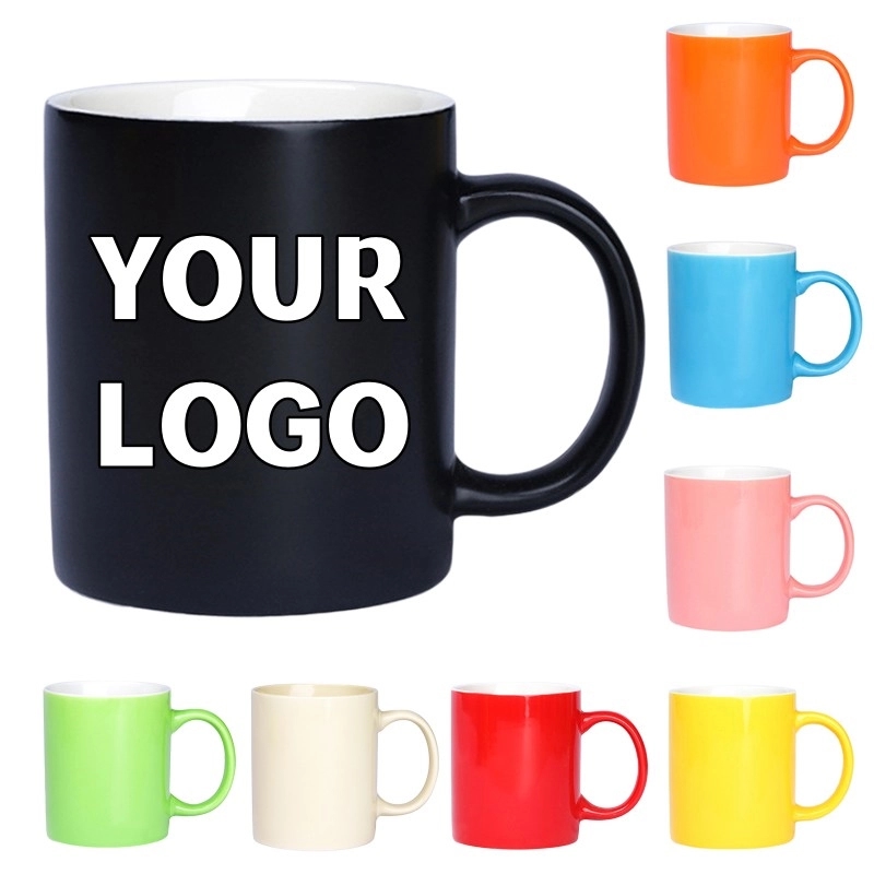 11 oz. Glossy Ceramic Coffee Mugs 3