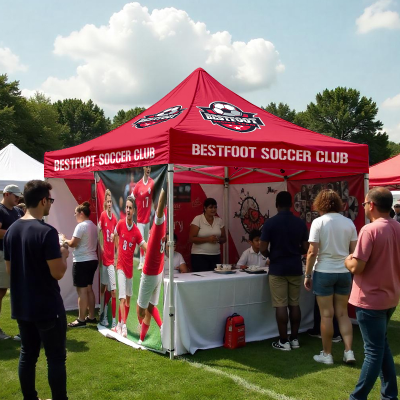 10' x10' Pop Up Tent Full-Color, Full Bleed Dye-Sublimation Advertising Canopy 4