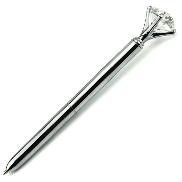 Retractable Metal Crystal Ballpoint Pens 2